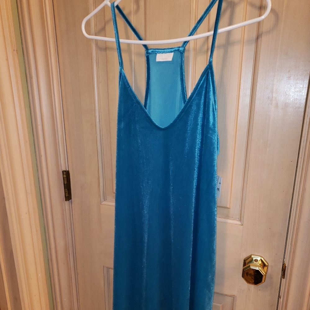 NWT Misses M Velvet blue Dress by Abound Nordstrom